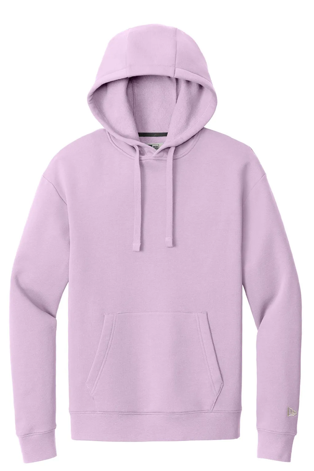 New Era Mens Heritage Fleece Hooded Sweatshirt Hoodie w/ Pouch Pocket - Lavender Purple
