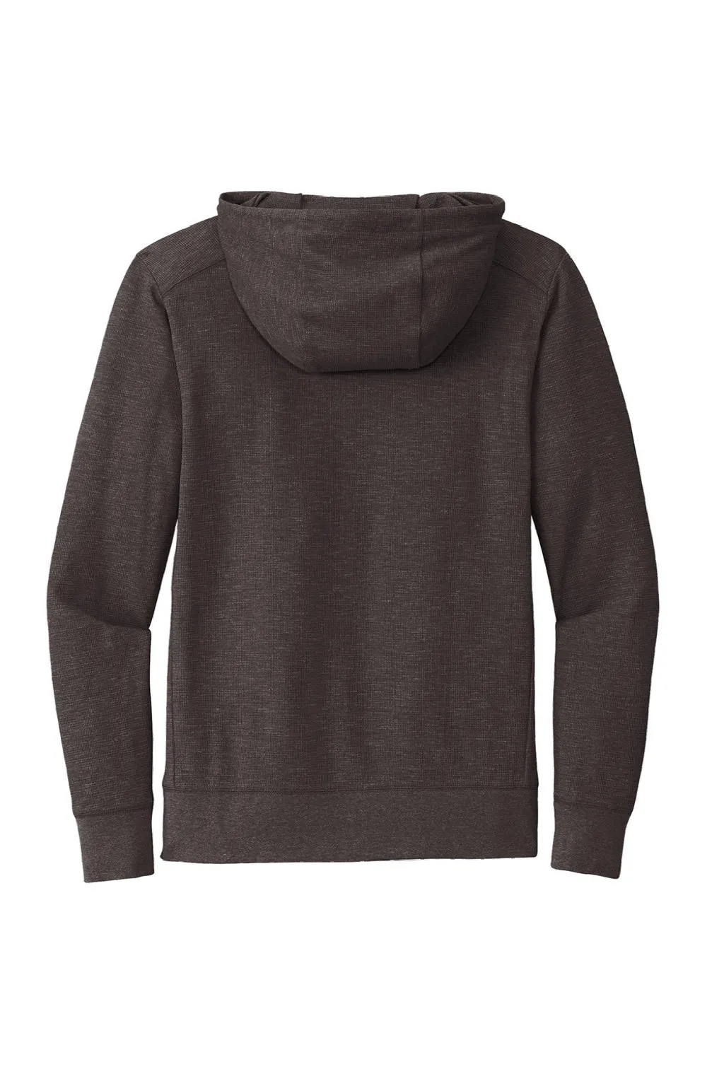 New Era Mens Thermal Full Zip Hooded Sweatshirt Hoodie w/ Pockets - Heather Black