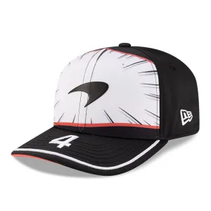 New Era Snapback Caps McLaren Racing Lando Norris Replica Japan Race Special Black 9SEVENTY Stretch Snap Adjustable Cap