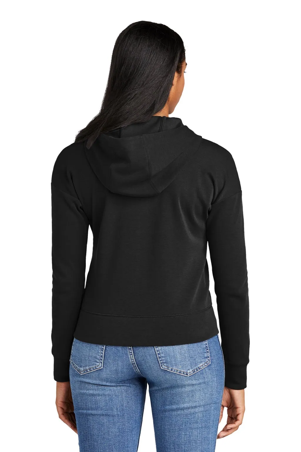New Era Womens STS Full Zip Hooded Sweatshirt Hoodie w/ Pockets - Black