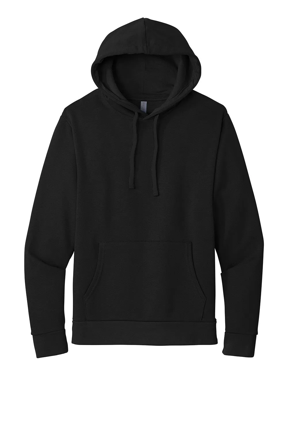 Next Level Mens Fleece Hooded Sweatshirt Hoodie w/ Pouch Pocket - Black