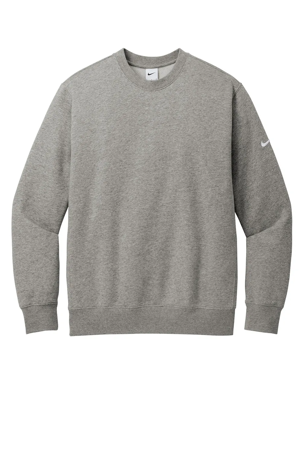 Nike Mens Club Fleece Crewneck Sweatshirt - Heather Dark Grey