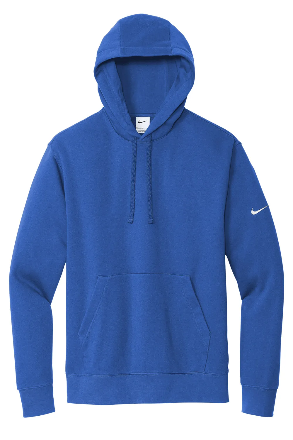 Nike Mens Club Fleece Hooded Sweatshirt Hoodie w/ Pouch Pocket - Game Royal Blue