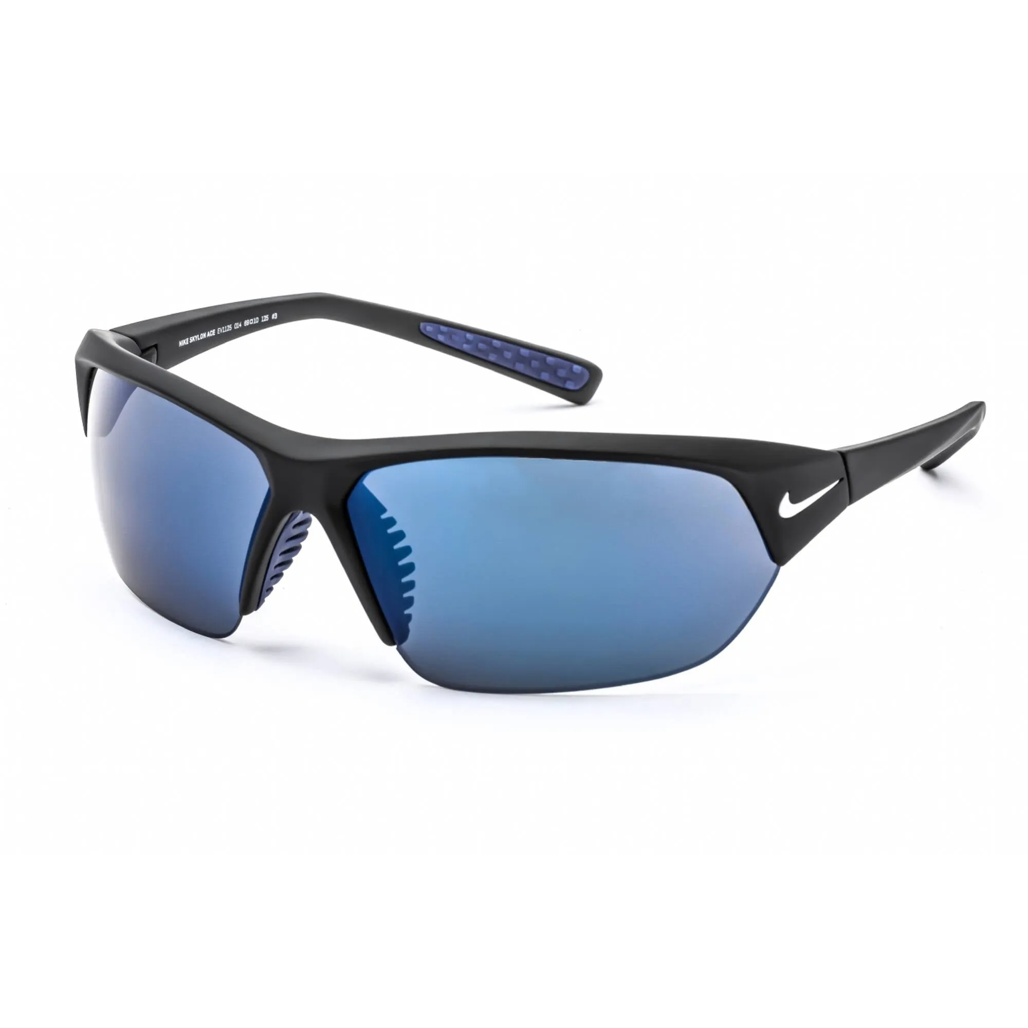 Nike Men's Sunglasses - Matte Black Plastic Half Rim Frame | SKYLON ACE EV1125 014 Nike Sunglasses