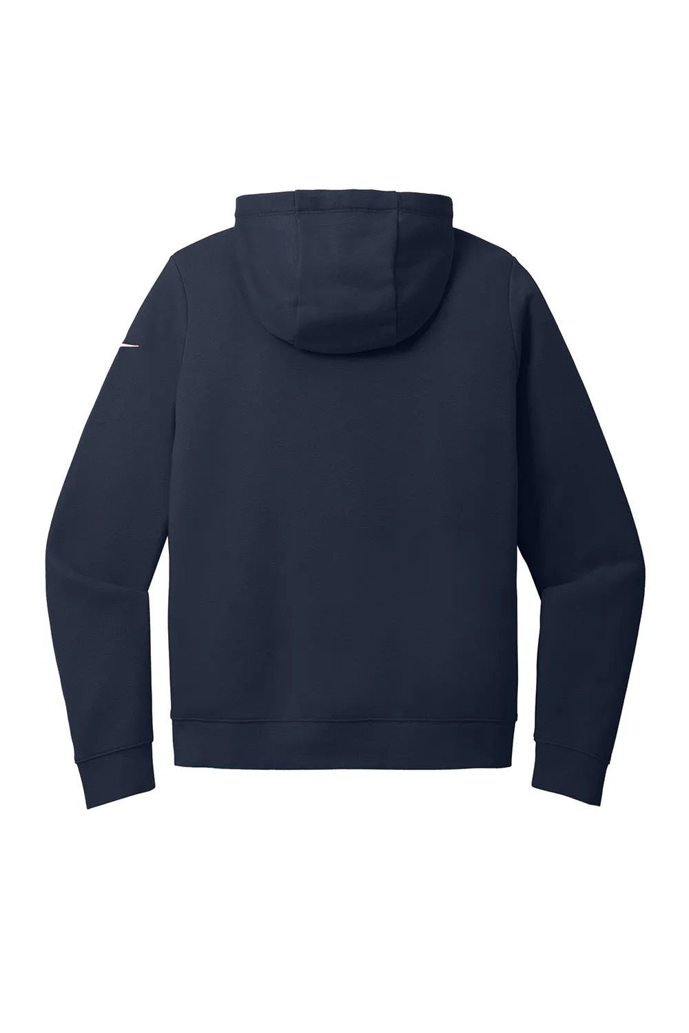 Nike Womens Club Fleece Full Zip Hooded Sweatshirt Hoodie w/ Pockets - Midnight Navy Blue