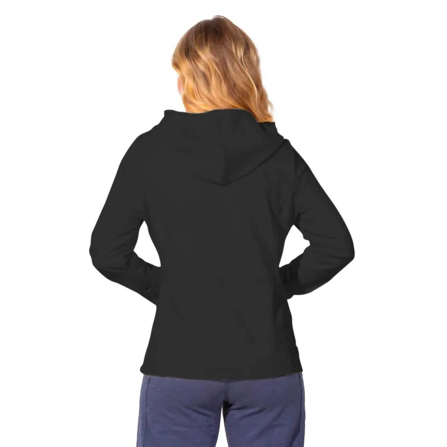 Ocean Front Beach Hoodie In Black