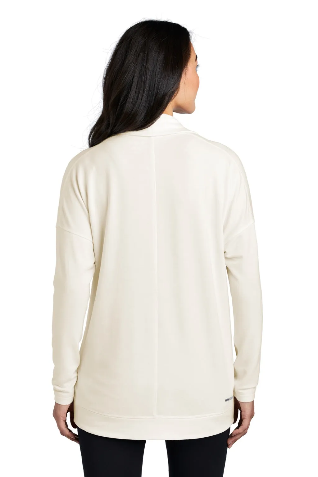 Ogio Womens Luuma Cocoon Open Front Fleece Sweatshirt - Ivory