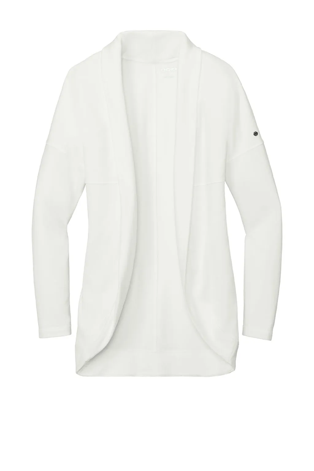 Ogio Womens Luuma Cocoon Open Front Fleece Sweatshirt - Ivory