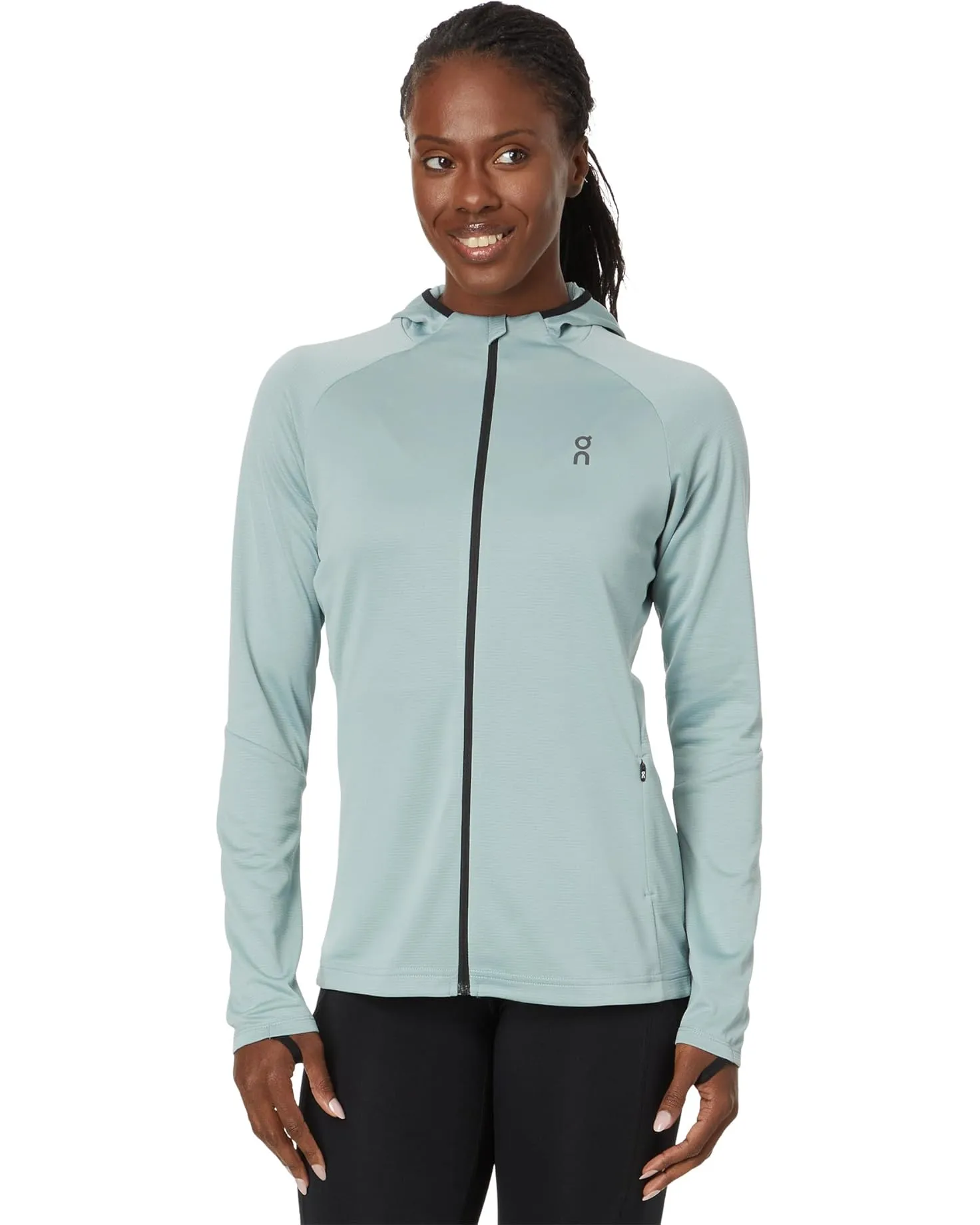 On Climate Zip Hoodie - Cobble - WOMEN (1WE10331922) On