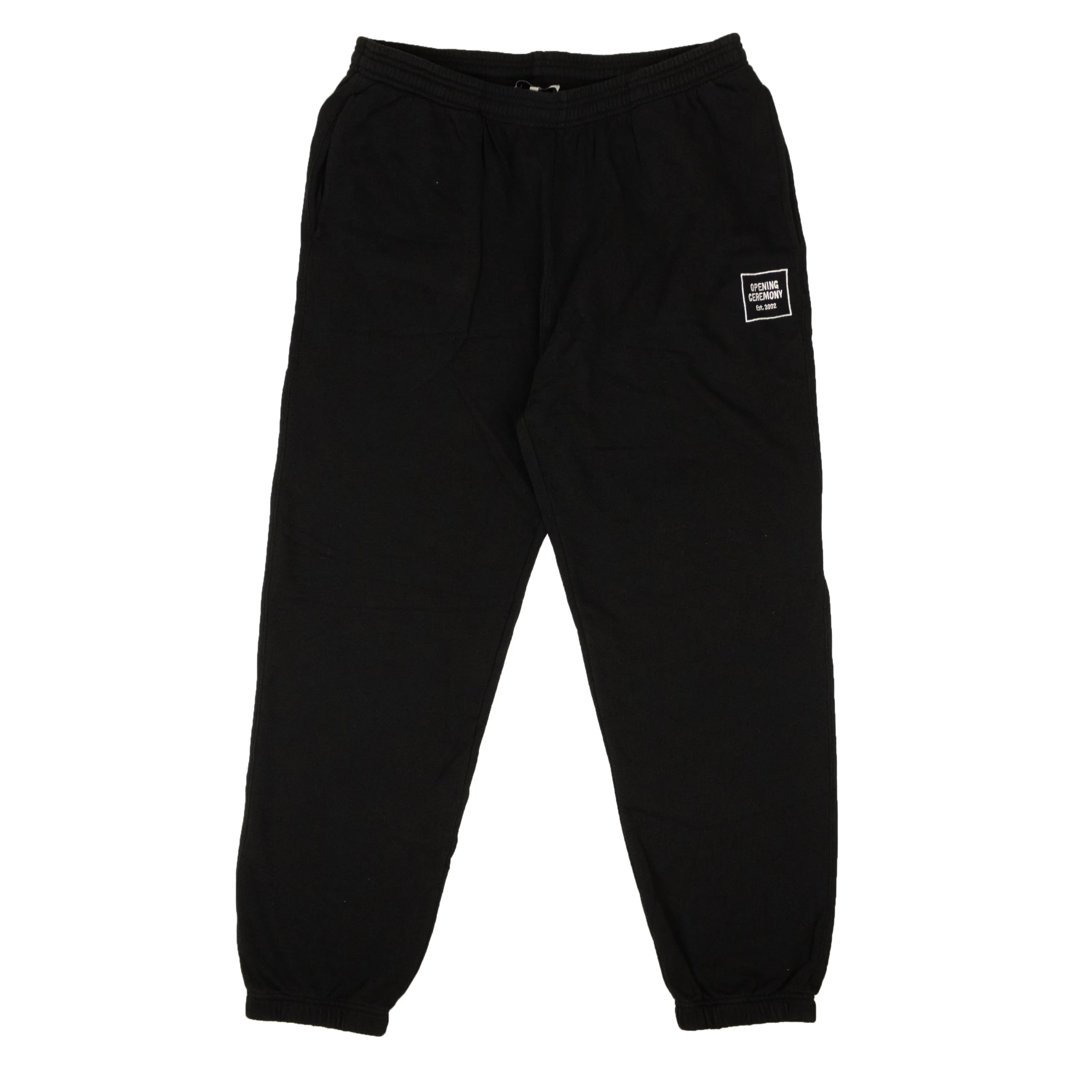 OPENING CEREMONY Black Mini Box Logo Sweatpants