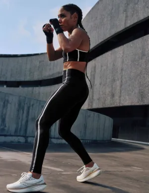 Optime Heritage 7/8 Leggings - Black/Chalk White