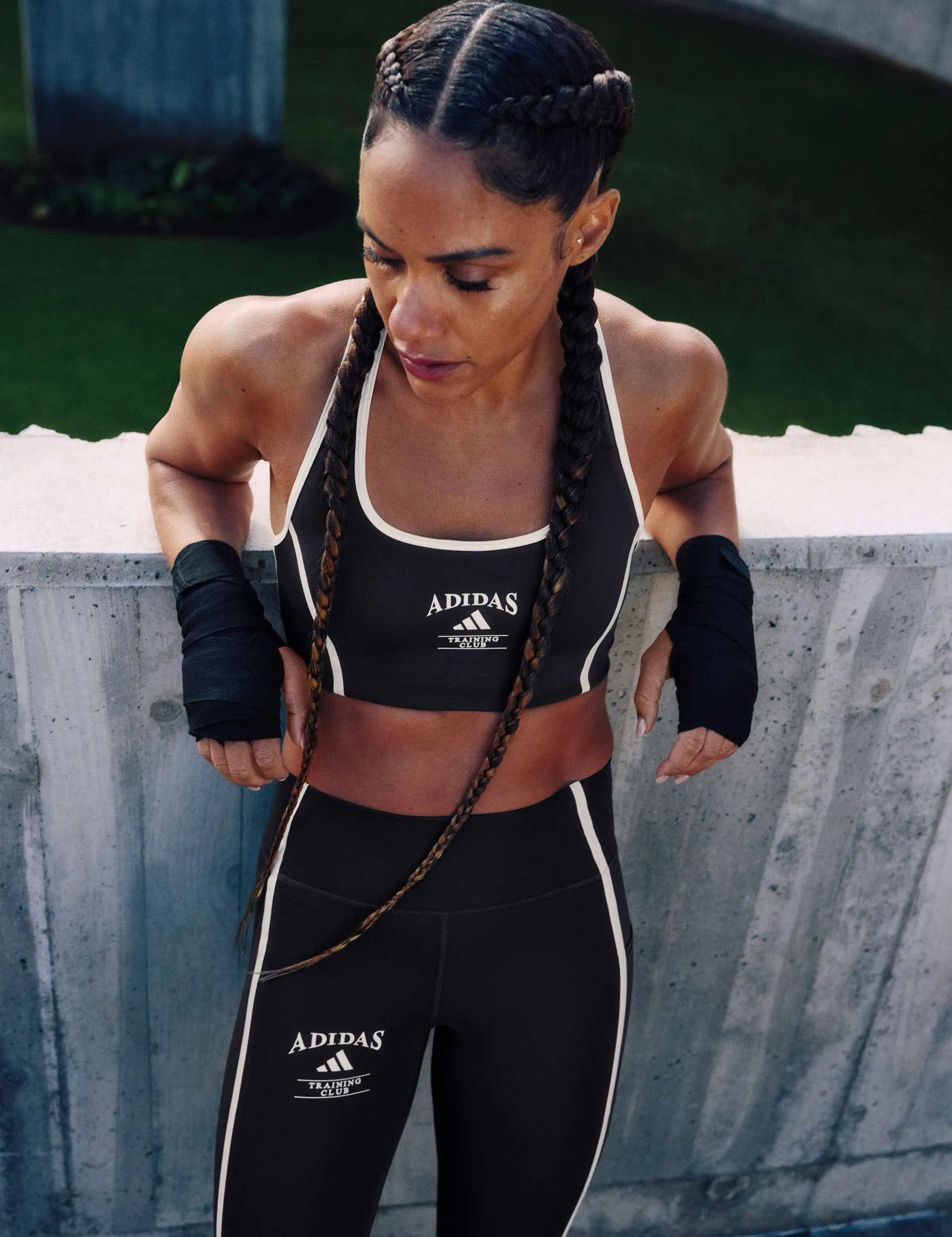 Optime Heritage 7/8 Leggings - Black/Chalk White