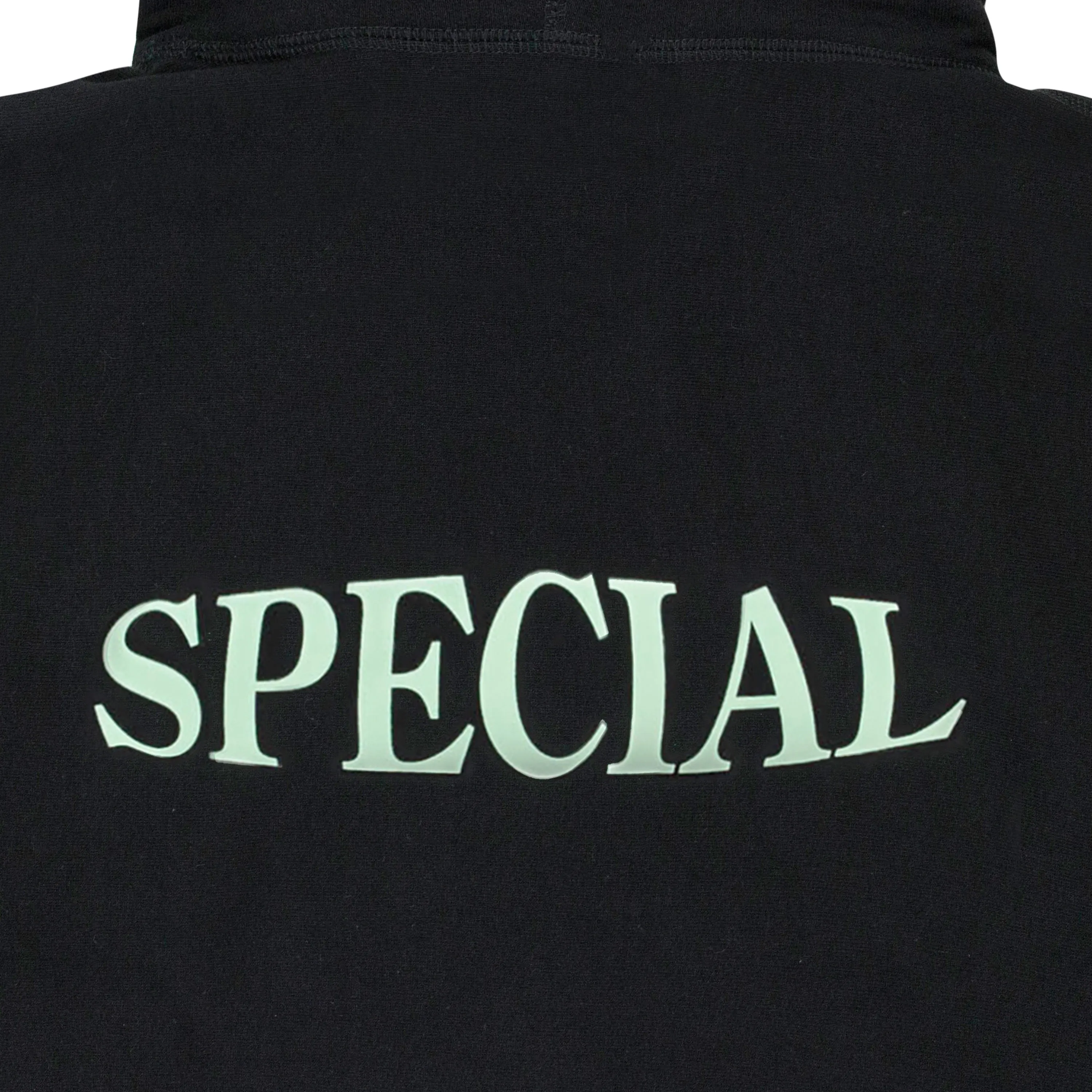 OVAL LOGO PULLOVER BLACK HOODIE