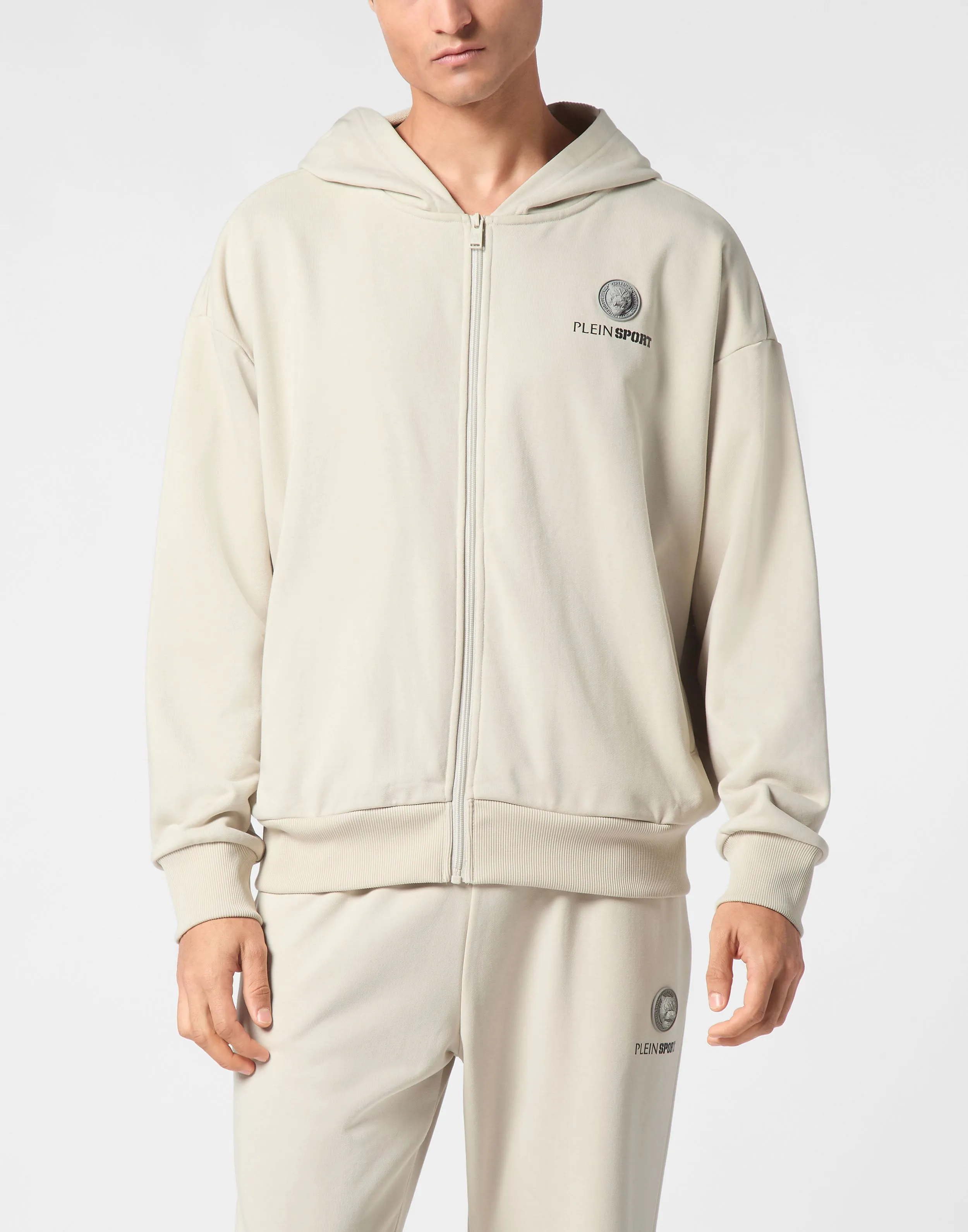 Oversize Zipped Hoodie Sweatshirt LS Scratch