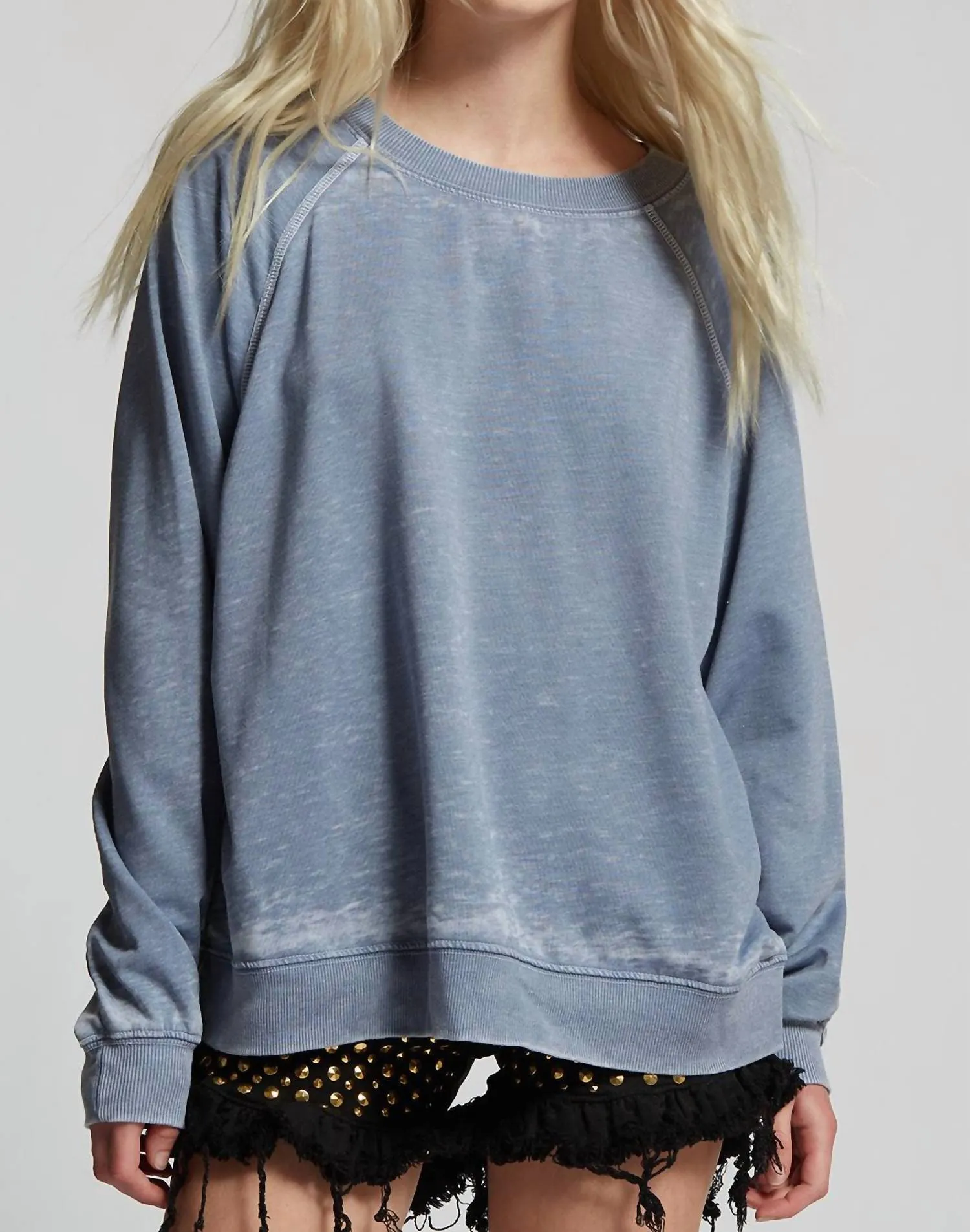 Oversized Sweatshirt In Vintage Blue