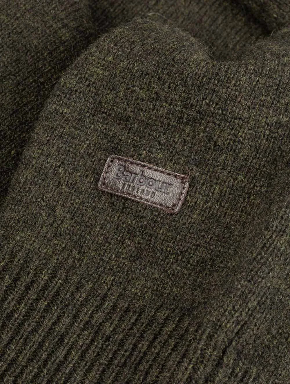 Patch Half Zip Sweater Green