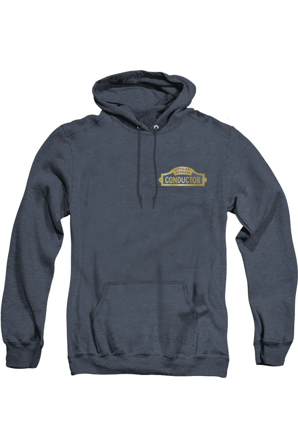 Polar Express Conductor Adult Heather Hoodie / Hooded Sweatshirt