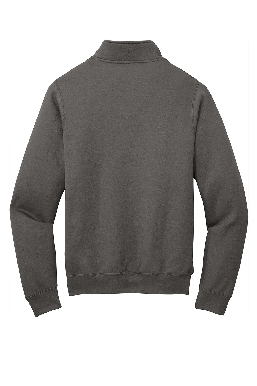 Port & Company Mens Core Fleece 1/4 Zip Sweatshirt - Charcoal Grey