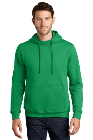 Port & Company Mens Fan Favorite Fleece Hooded Sweatshirt Hoodie w/ Pouch Pocket - Athletic Kelly Green - Closeout