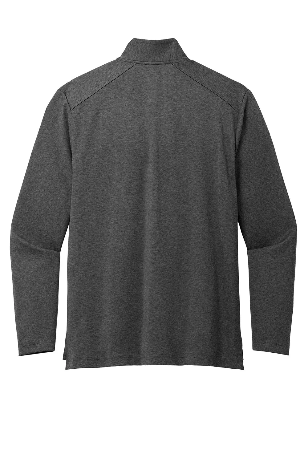 Port Authority Mens C-FREE Double Knit Moisture Wicking 1/4 Zip Sweatshirt - Heather Steel Grey