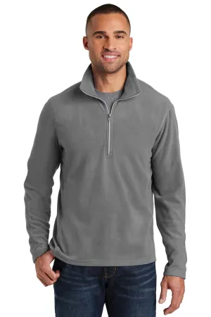 Port Authority Mens Pill Resistant Microfleece 1/4 Zip Sweatshirt - Pearl Grey