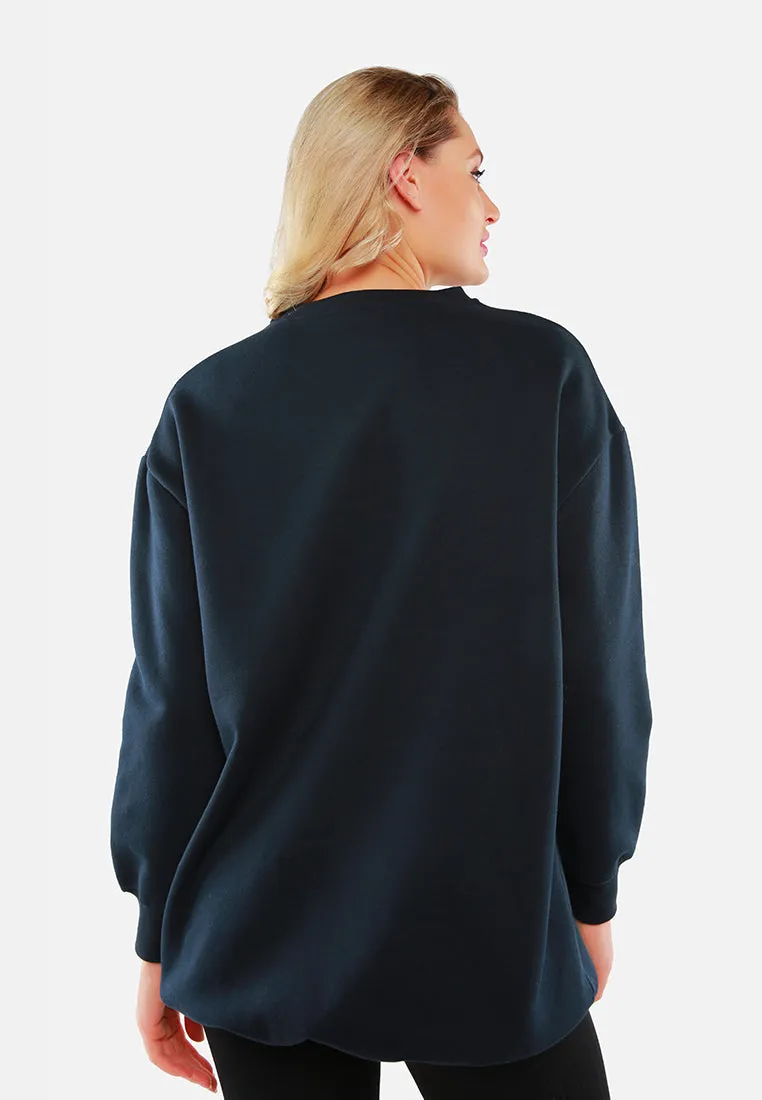 printed oversized live-in sweatshirt