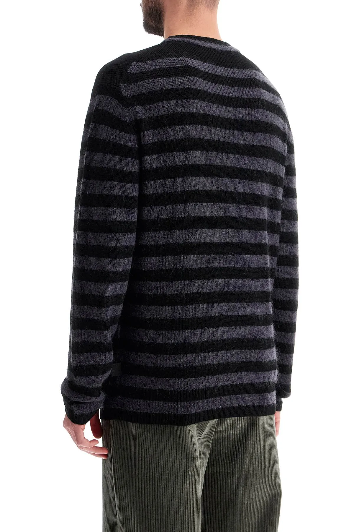 Ps Paul Smith Men's Striped Wool And Mohair Blend Pullover