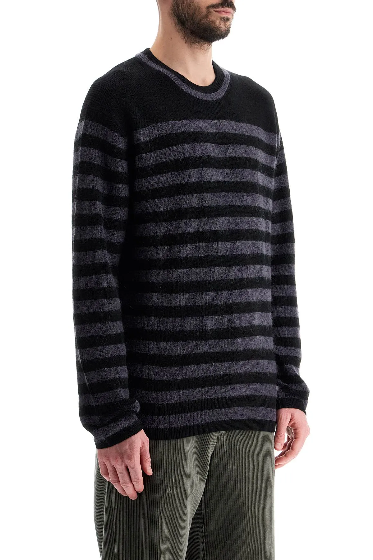 Ps Paul Smith Men's Striped Wool And Mohair Blend Pullover