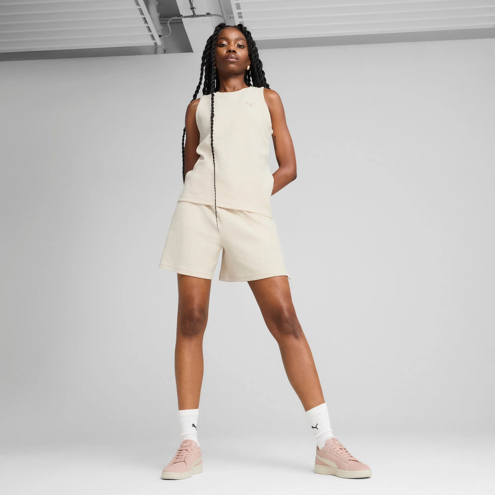 PUMA Women's HER 5" High-Waist Shorts Women