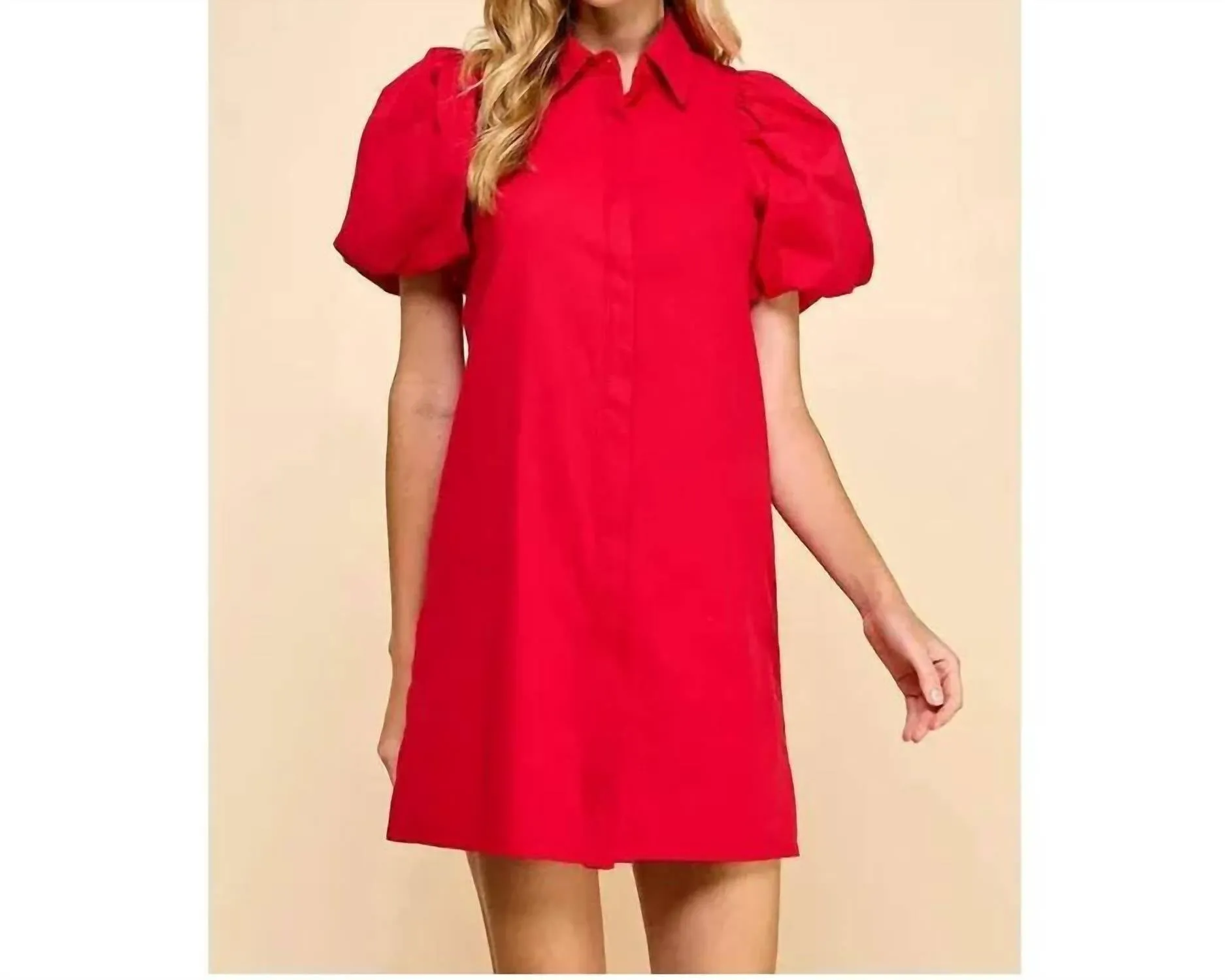 Rayna Dress In Red