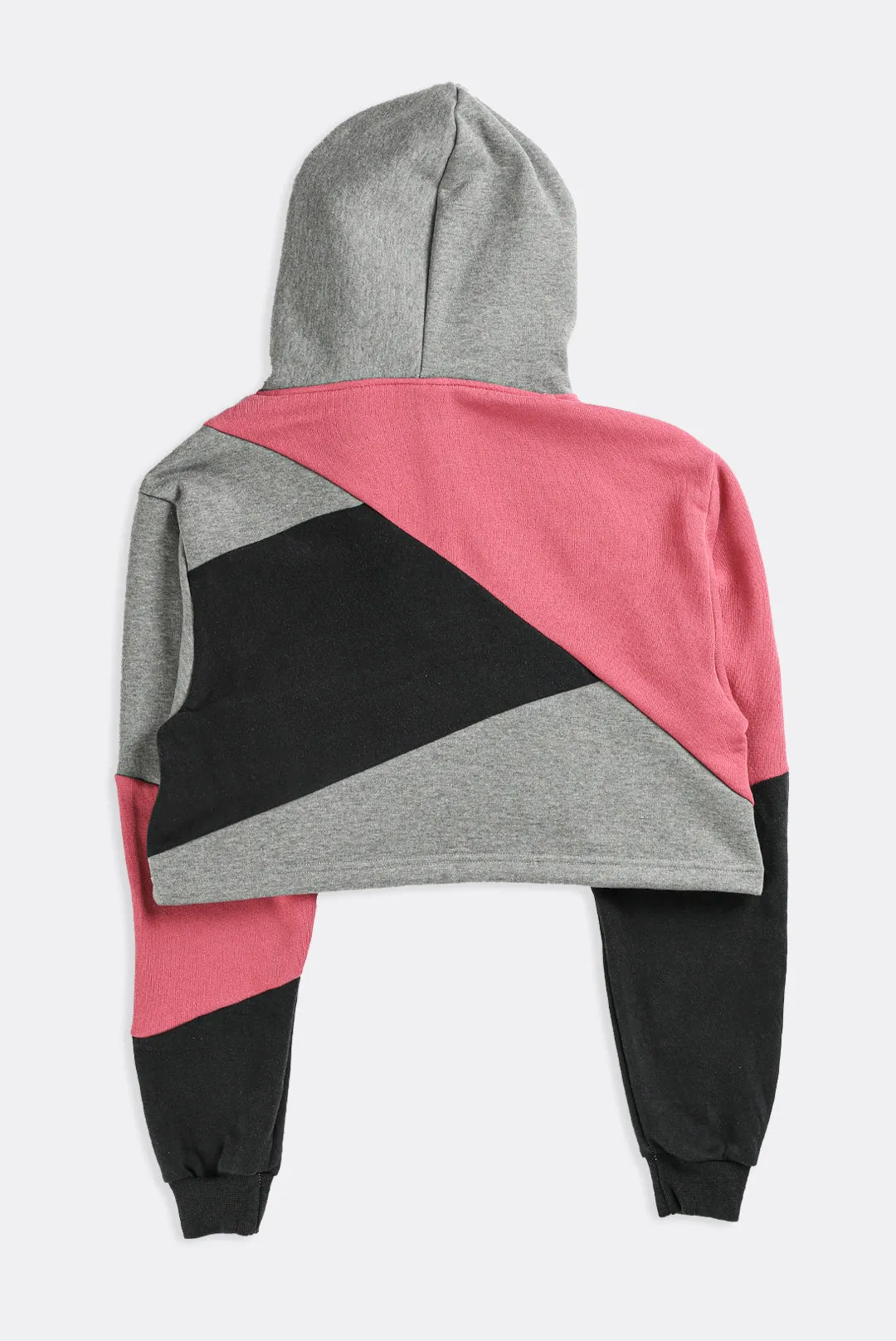 Rework Nike Patchwork Crop Sweatshirt - XS