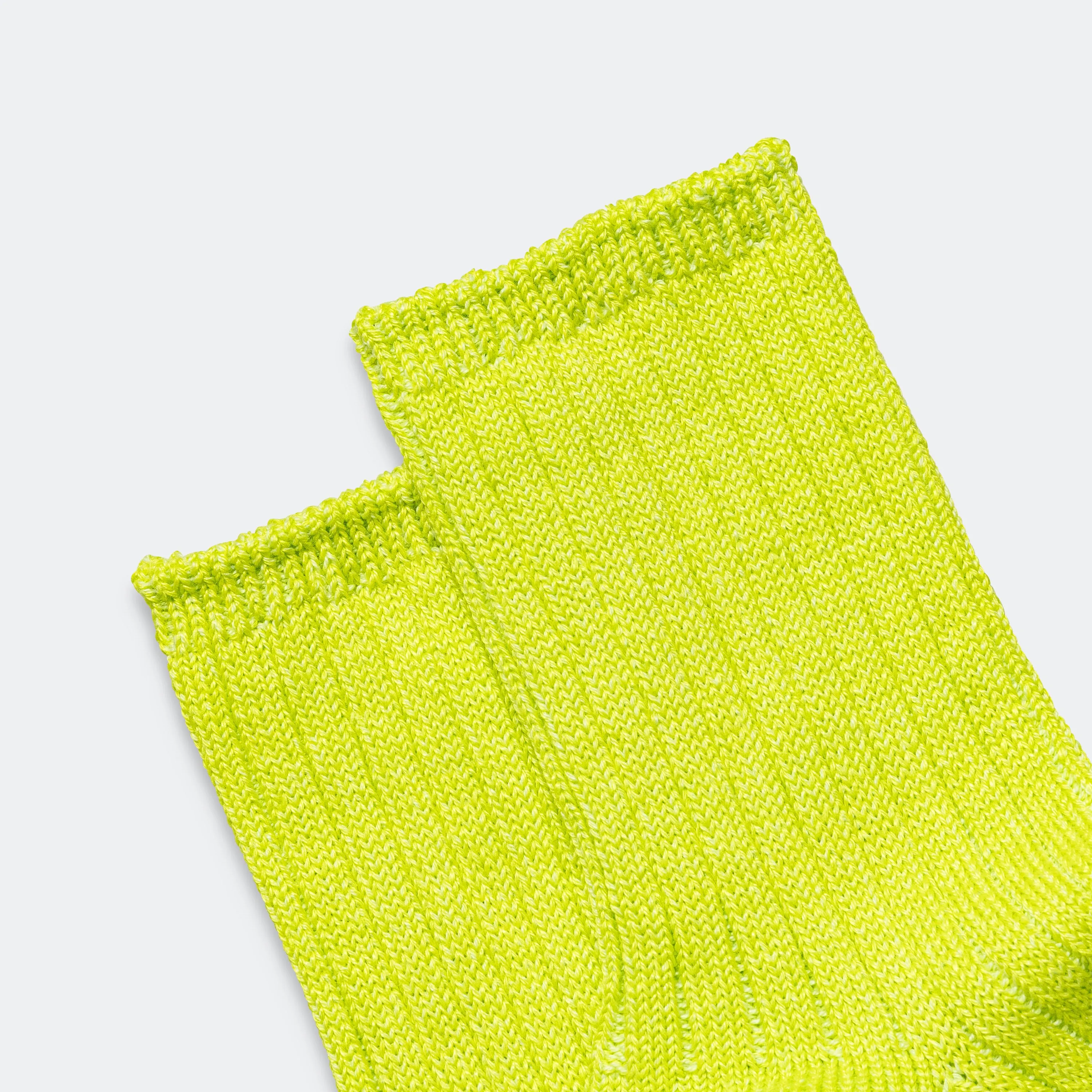 RoToTo Accessories Ribbed Ankle Sock - Lime