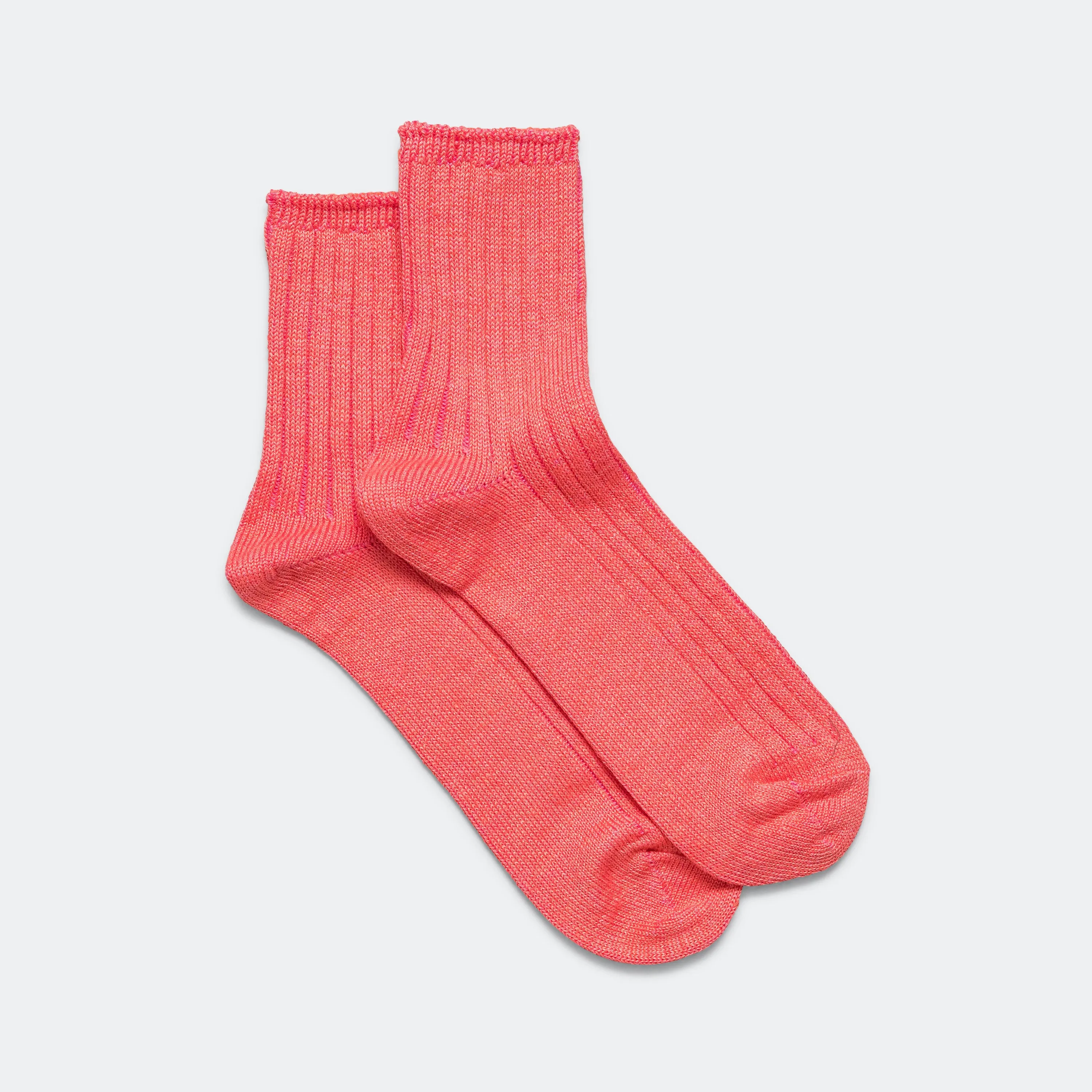 RoToTo Accessories Ribbed Ankle Sock - Pink