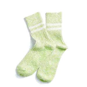 Rototo Two Stripe Slub Sock Lime RoToTo Accessories