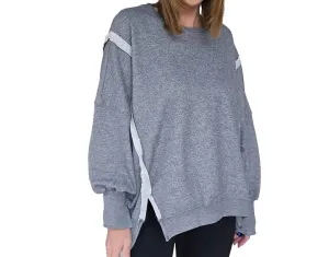 Round Neck Sweatshirt In Grey