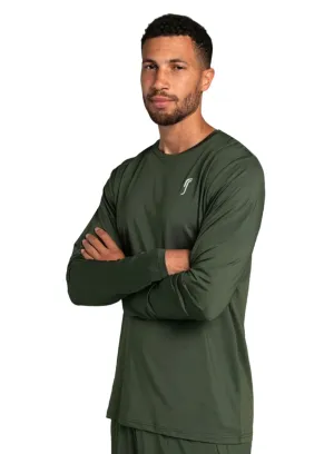 RS Long Sleeve Tee- Deep Green Clothing Rs Men