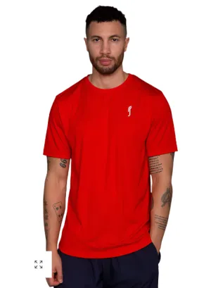 RS Sports  Men's Performance Tee -  Striking Red Clothing Rs Men