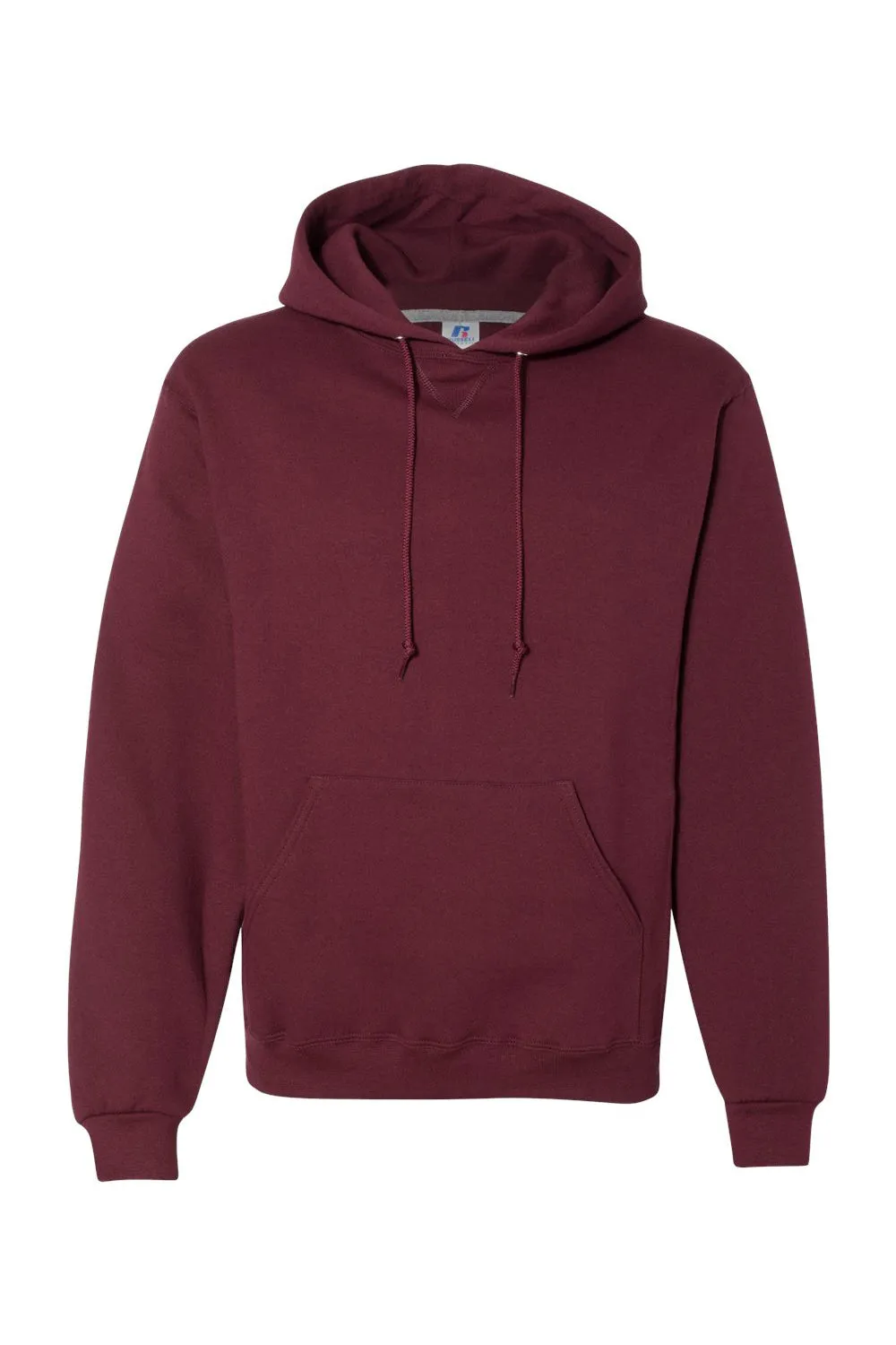 Russell Athletic Mens Dri-Power Moisture Wicking Hooded Sweatshirt Hoodie w/ Pouch Pocket - Maroon