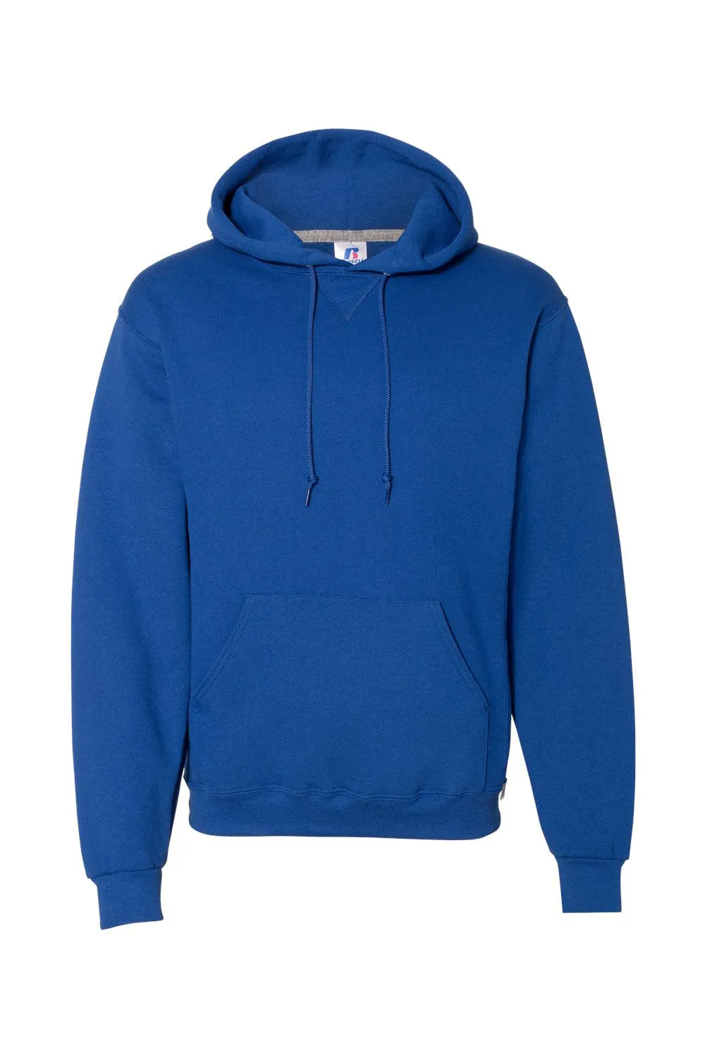 Russell Athletic Mens Dri-Power Moisture Wicking Hooded Sweatshirt Hoodie w/ Pouch Pocket - Royal Blue