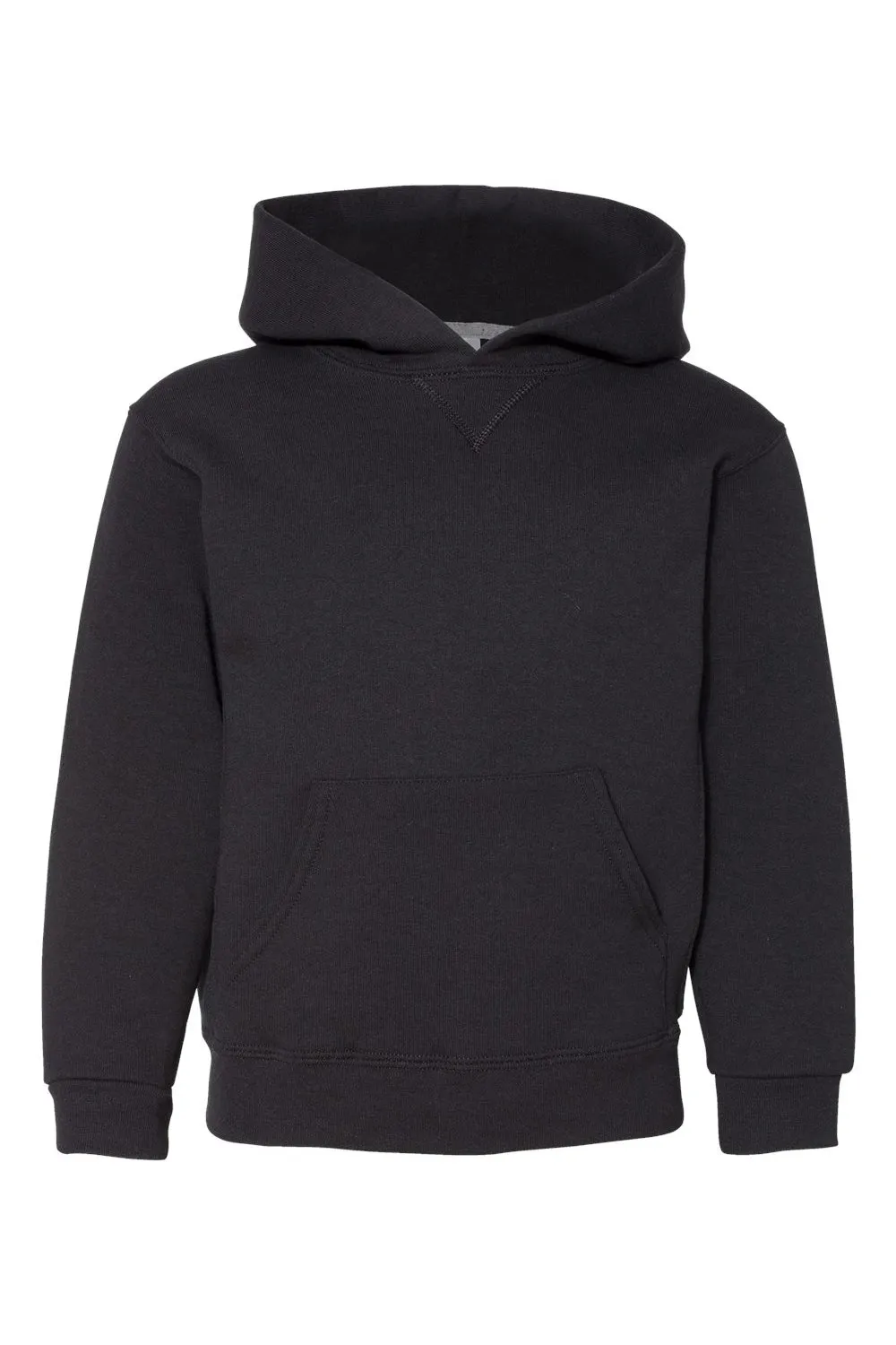 Russell Athletic Youth Dri Power Moisture Wicking Hooded Sweatshirt Hoodie w/ Pouch Pocket - Black