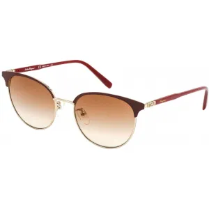 Salvatore Ferragamo Women's Sunglasses - Brown Gradient Lens Metal | SF2201S 744 Salvatore Ferragamo Sunglasses