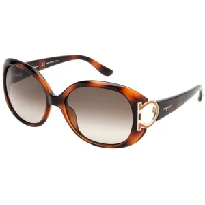 Salvatore Ferragamo Women's Sunglasses - Brown Gradient Lens Tortoise | SF668 238 Salvatore Ferragamo Sunglasses
