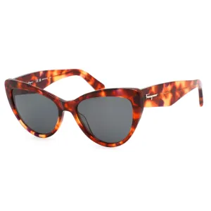 Salvatore Ferragamo Women's Sunglasses - Tortoise Frame Grey Lens | SF930S 214 Salvatore Ferragamo Sunglasses