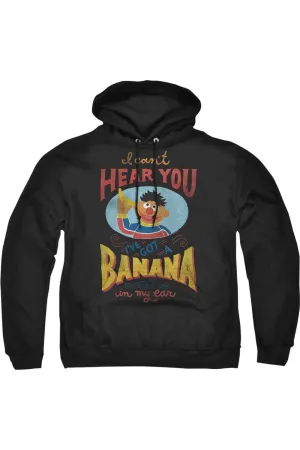 Sesame Street Ernie Banana In My Ear Adult Pull Over Hoodie