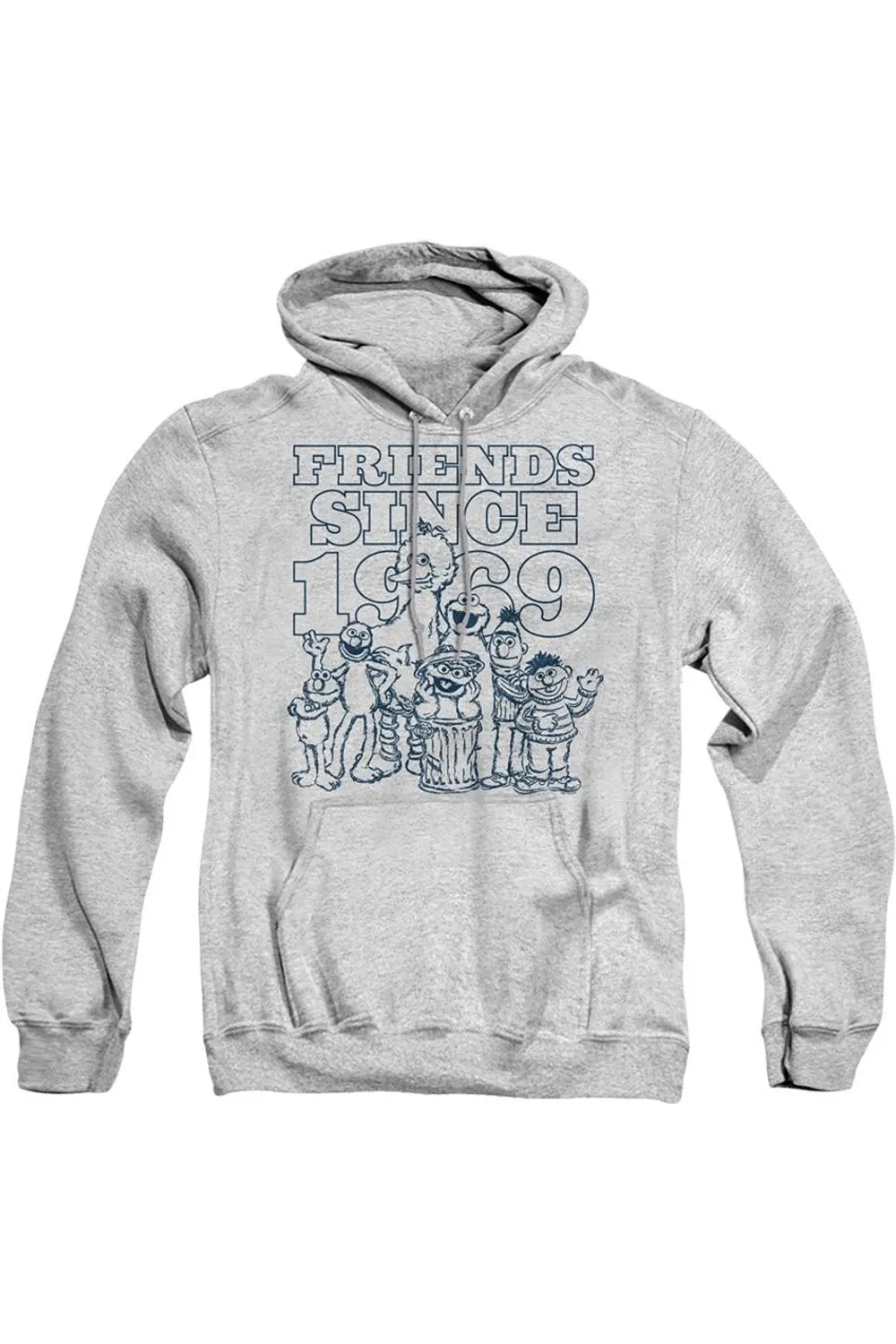 Sesame Street Friendshort Sleeveince Adult Pull Over Hoodie