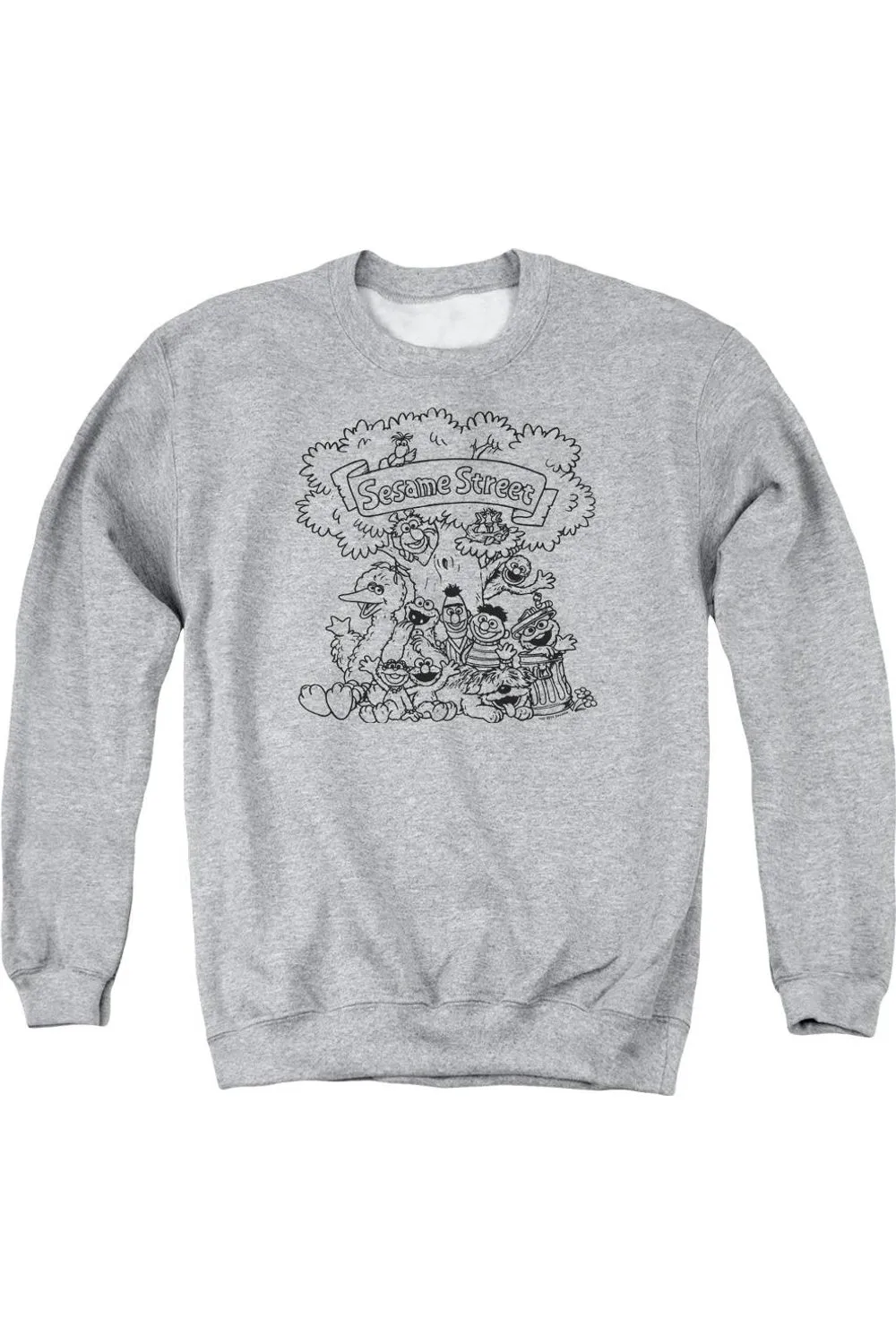 Sesame Street Simple Street Adult Crewneck Sweatshirt