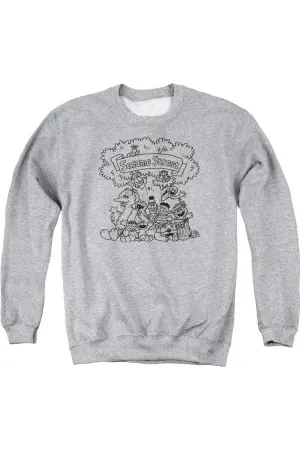 Sesame Street Simple Street Adult Crewneck Sweatshirt