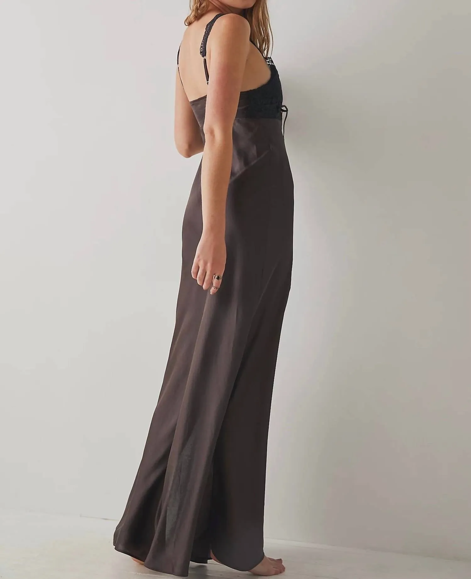 Side Maxi Slip In Hot Fudge