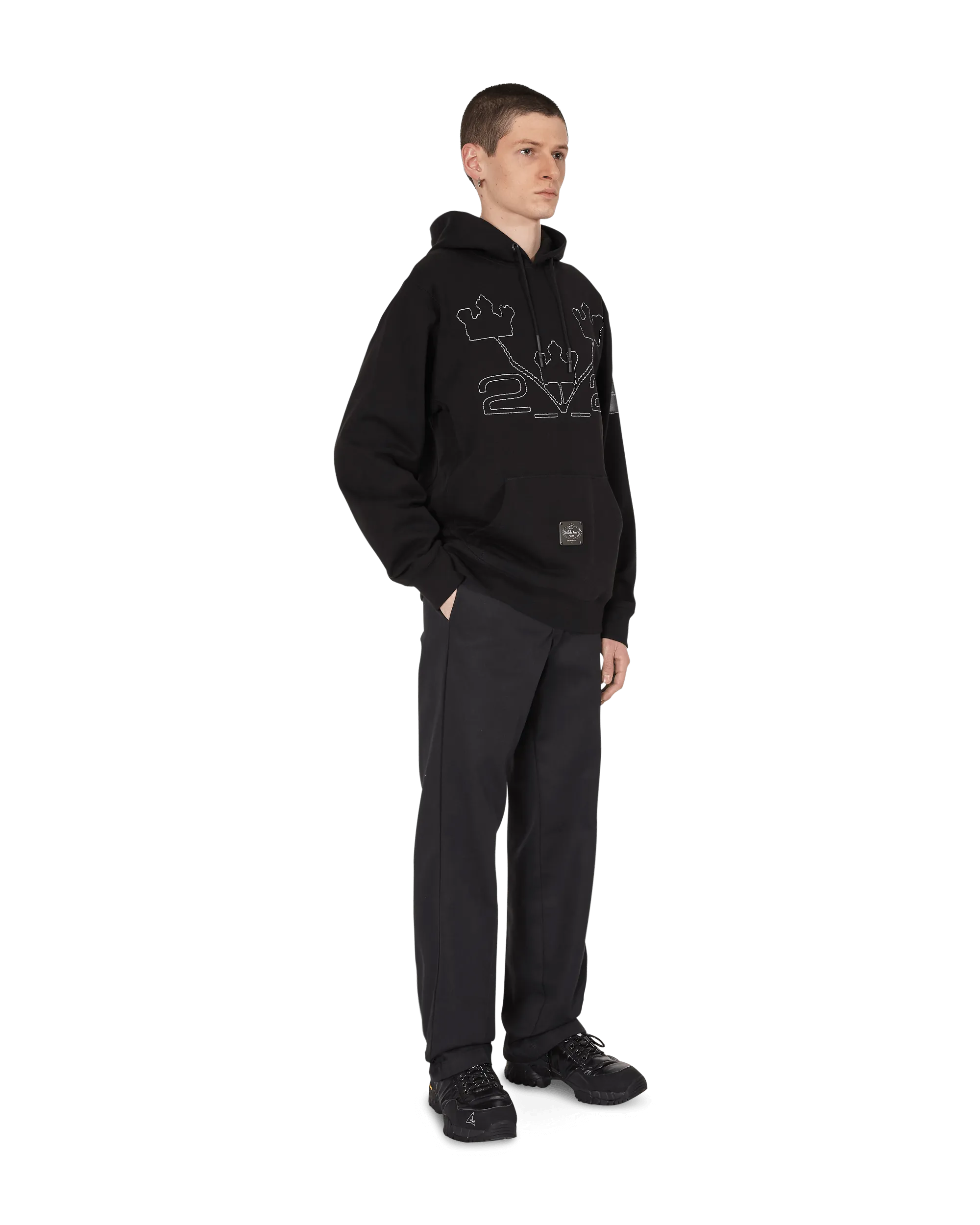 Slam Jam Hooded Sweatshirt Black