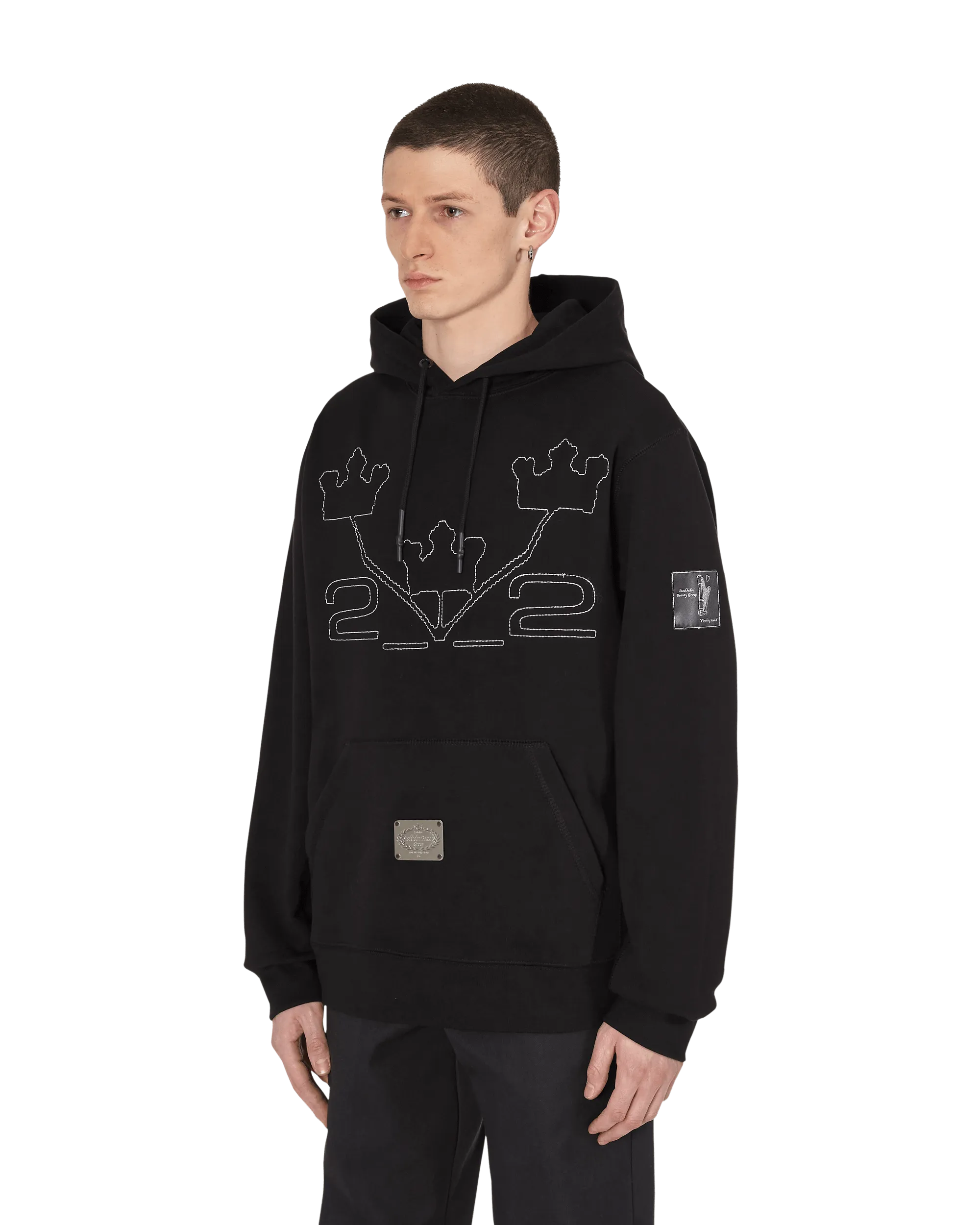 Slam Jam Hooded Sweatshirt Black